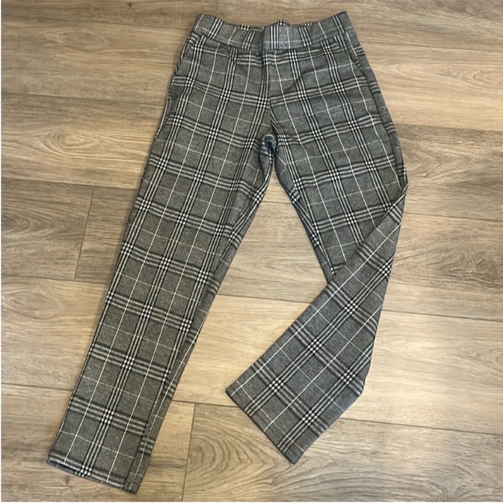 NWOT Black and White Plaid Dress‎ Pants Size M